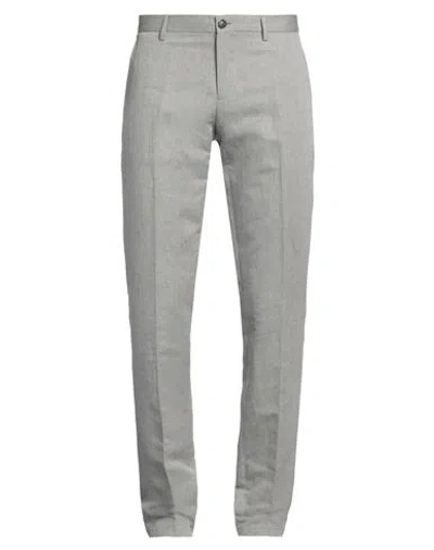 Trussardi Man Pants Grey Size 38 Linen, Cotton