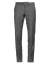 Trussardi Man Pants Slate Blue Size 38 Linen In Grey