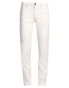 Trussardi Man Pants Ivory Size 35 Cotton In White