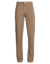 Trussardi Man Pants Khaki Size 28 Cotton, Elastane In Brown