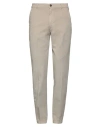 Trussardi Man Pants Khaki Size 38 Cotton, Elastane In Beige