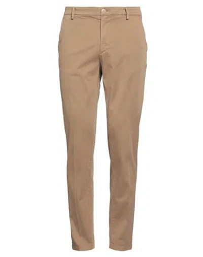 Trussardi Man Pants Khaki Size 40 Cotton, Elastane In Neutral