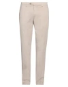 Trussardi Man Pants Khaki Size 40 Cotton, Elastane In Beige
