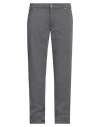 Trussardi Man Pants Lead Size 40 Cotton, Elastane In Grey