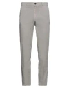Trussardi Man Pants Light Grey Size 38 Cotton, Elastane