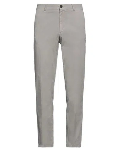 Trussardi Man Pants Light Grey Size 38 Cotton, Elastane