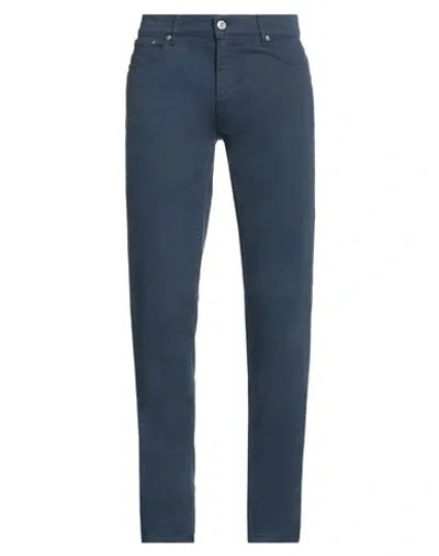 Trussardi Man Pants Midnight Blue Size 30 Cotton, Elastane
