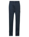 Trussardi Man Pants Midnight Blue Size 30 Cotton, Elastane In Blue