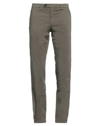 TRUSSARDI TRUSSARDI MAN PANTS MILITARY GREEN SIZE 40 COTTON, ELASTANE