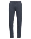 Trussardi Man Pants Navy Size 30 Cotton, Elastane In Navy Blue