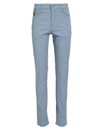 Trussardi Man Pants Sky Blue Size 29 Cotton, Elastane