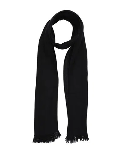 Trussardi Man Scarf Black Size - Viscose, Modal, Virgin Wool