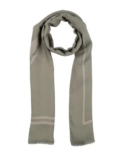 Trussardi Man Scarf Sage Green Size - Viscose, Silk