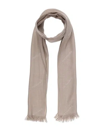 Trussardi Man Scarf Sand Size - Viscose, Modal, Virgin Wool In Beige