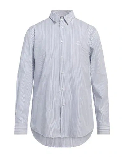 Trussardi Man Shirt Blue Size 17 Cotton