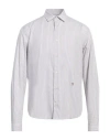 Trussardi Man Shirt Light Grey Size 15 ¾ Cotton In Gray