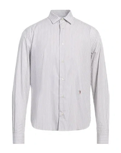 Trussardi Man Shirt Light Grey Size 15 ¾ Cotton