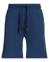 Trussardi Man Shorts & Bermuda Shorts Blue Size Xs Cotton In Blue
