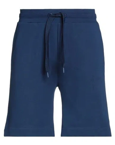 Trussardi Man Shorts & Bermuda Shorts Blue Size Xs Cotton