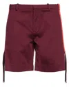Trussardi Man Shorts & Bermuda Shorts Burgundy Size 34 Cotton, Elastane In Red
