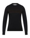 Trussardi Man Sweater Black Size S Acrylic, Wool In Black