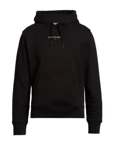 Trussardi Man Sweatshirt Black Size 4xl Cotton, Polyester, Elastane