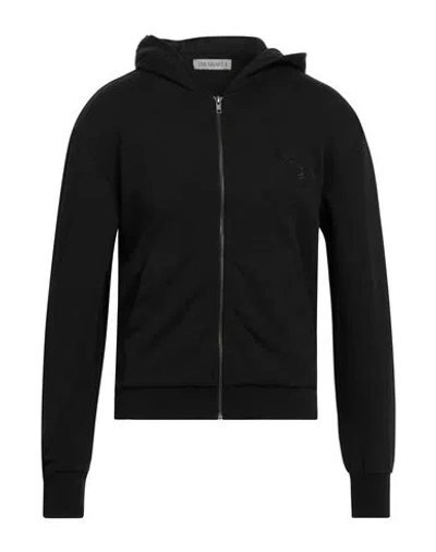 Trussardi Man Sweatshirt Black Size S Cotton, Elastane
