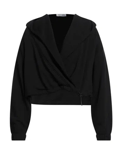 Trussardi Man Sweatshirt Black Size Xl Cotton