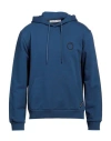 Trussardi Man Sweatshirt Blue Size 3xl Cotton, Elastane