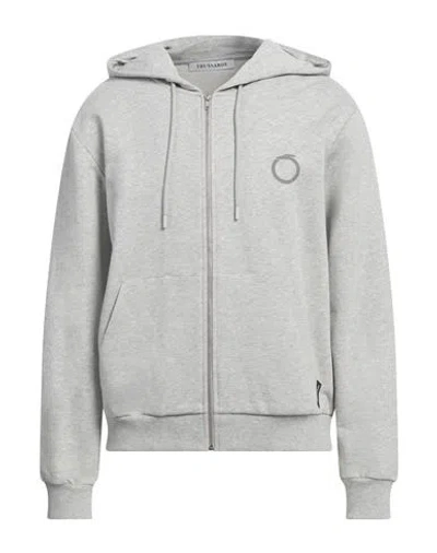 Trussardi Man Sweatshirt Grey Size Xxl Cotton, Elastane
