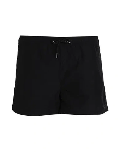 Trussardi Man Swim Trunks Black Size Xxl Polyester