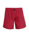 Trussardi Man Swim Trunks Brick Red Size Xxl Polyester In Red