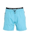 Trussardi Man Swim Trunks Sky Blue Size Xxl Polyester In Blue
