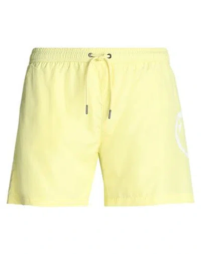 Trussardi Man Swim Trunks Yellow Size Xxl Polyester