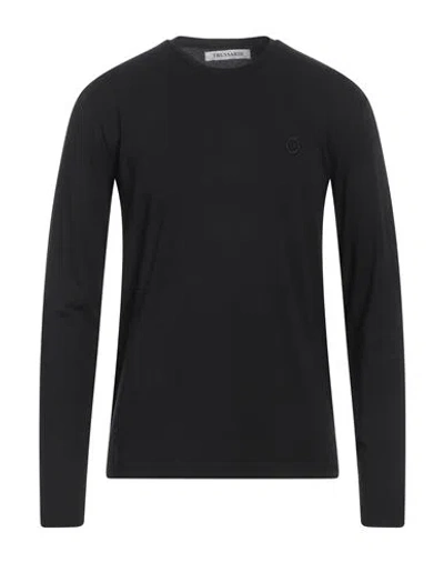 Trussardi Man T-shirt Black Size Xl Cotton, Elastane