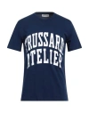 Trussardi Man T-shirt Blue Size 3xl Cotton