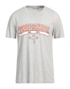 Trussardi Man T-shirt Light Grey Size 3xl Cotton In Grey