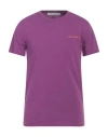 Trussardi Man T-shirt Mauve Size Xl Cotton, Elastane In Purple