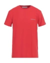 Trussardi Man T-shirt Red Size Xl Cotton, Elastane In Red