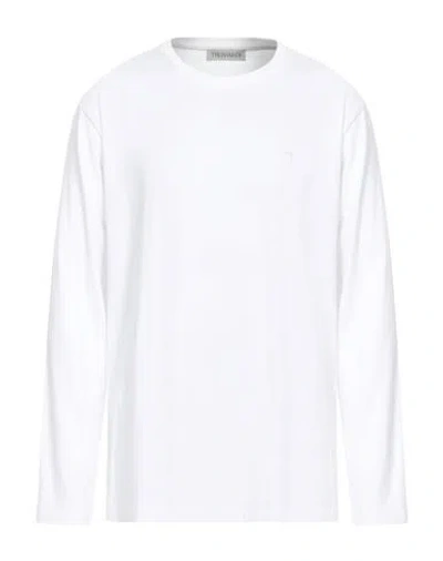 Trussardi Man T-shirt White Size 3xl Cotton, Elastane
