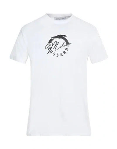 Trussardi Man T-shirt White Size Xxl Cotton