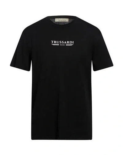 Trussardi Man T-shirt Black Size Xxl Cotton
