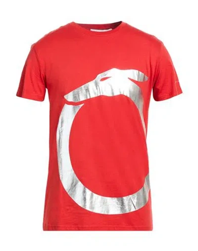 Trussardi Man T-shirt Red Size Xl Cotton