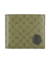 Trussardi Man Wallet Military Green Size - Cowhide In Green