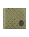 Trussardi Man Wallet Military Green Size - Cowhide In Green