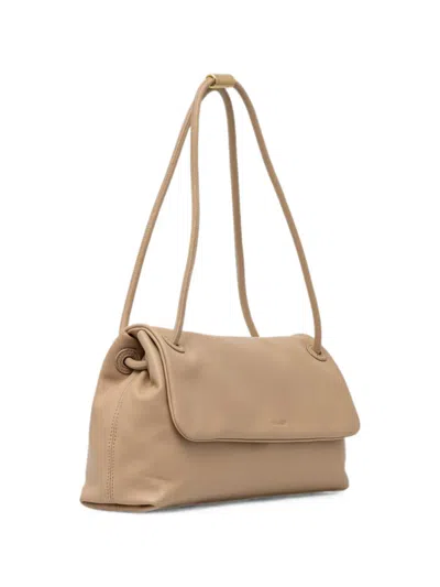 Trussardi Medium Orbita Shoulder Bag In Neutral