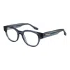 Trussardi Blue Men Glasses Frame In Blue