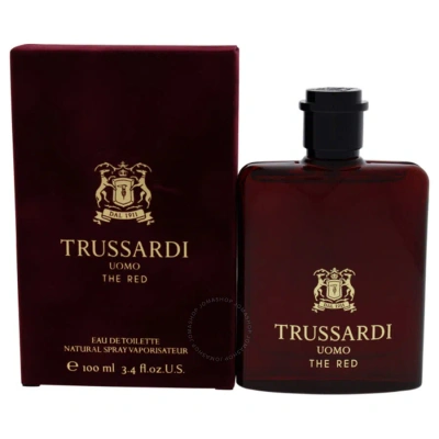 Trussardi Men's  Uomo Red Men Edt Spray 3.4 oz (100 Ml) In Red   / Cognac / Violet