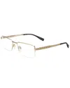 Trussardi Men's Vtr006s 54mm Optical Frames In Gold