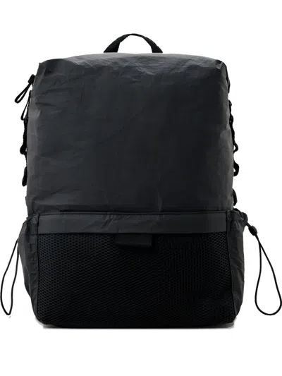 Trussardi Mesh-panel Backpack In Black